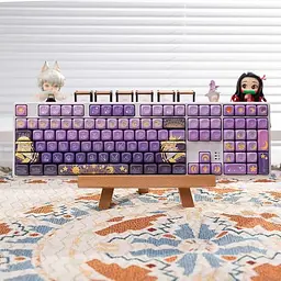 Набір кейкапів PBT MOA-Starry River Dream / Compatible with Cherry MX Switch, Gateron, TTC, Clones, Фіолетовий - мініатюра 6