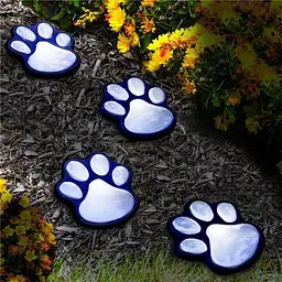 Світильник Solar Paw Print Lights на сонячній батареї 4 шт.