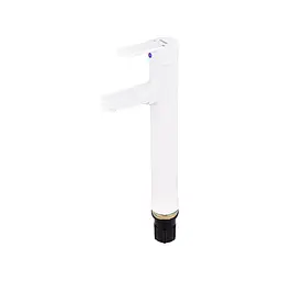 Змішувач для умивальника Plamix RAUL-001-A High White PM0655, Білий - мініатюра 3
