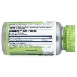 Інші екстракти Fenugreek 620 mg 100 капсул Solaray vit0005838 - мініатюра 2