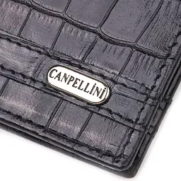 Затискач із натуральної фактурної шкіри Canpellini 21520 чорний - мініатюра 8