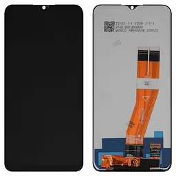 Дисплей для Samsung A037F Galaxy A03s, чорний, Best, без рамки, з жовтим шлейфом, (160,5x72 mm)
