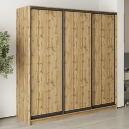 Шафа-купе тридверна MebelStar Стандарт BG 3ДСП 210x60x210 см Дуб тахо (MBS-8325)