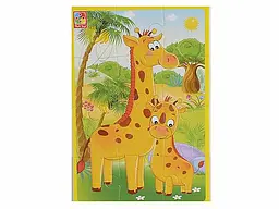 М'які пазли Vladi Toys Тварини зоопарку, укр. мова, 12 елементів (VT1103-45) - мініатюра 4