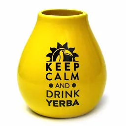 Калебас керамічний Keep Calm, 350 мл - Кавовий - мініатюра 5