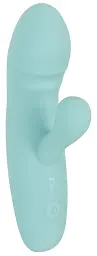 Вібратор-кролик Cuties Mini Rabbit Softies 15.5 см (бірюзовий) - мініатюра 2