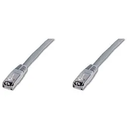 Патч-корд Digitus 0.5м, cat.5e, SF-UTP, AWG 26/7, gray (DK-1531-005) - мініатюра 2