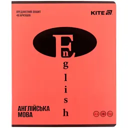 Зошит Kite предметний Brigh 48 аркуші, лінія, английська мова (K25-240-18)