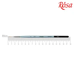 Пензель синтетика кругла лайнер Stream 123/5 № 2 коротка ручка ROSA (4823098517078)
