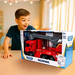 Автомодель TechnoDrive Super Big Truck Пожежна машина Scania (5005KS) - мініатюра 14