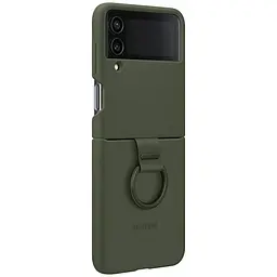 Чохол Silicone Cover with Ring для Samsung Galaxy Flip 4 (F721) (EF-PF721TGEGUA) Khaki