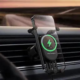 Бездротовий зарядний пристрій Baseus Stable Gravitational Wireless Charging Car Mount Pro 15W чорний SUWX030001 - мініатюра 8
