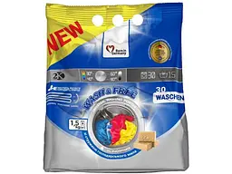 Пральний порошок WASH & FREE 1,5 кг автомат/ручне Універсальний 1,5 кг