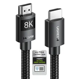 Кабель мультимедійний HDMI M to HDMI M 10.0m 8K60Hz 48Gbps braided Ugreen (95966)