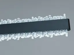 LED підвісна люстра Romin з кристалами чорна 62 Вт - мініатюра 4