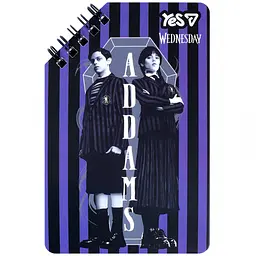 Блокнот Yes Wednesday Addams 9.5x14.5 см 60 аркушів лінія (152231)