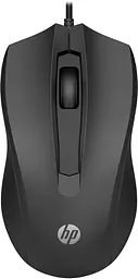 Мишка дротова HP 100 USB, чорна (6VY96AA)