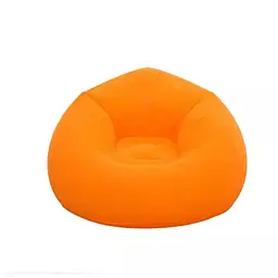 Надувне крісло-пуф Inflatable Sofa / Надувне крісло-мішок 110х110х85 см Помаранчевий - мініатюра 3