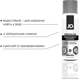 Лубрикант на силіконовій основі System JO Premium - Original (60 мл) - мініатюра 3