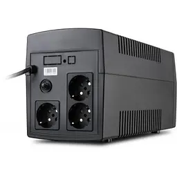 Пристрій безперебійного живлення Vinga LED 1200VA plastic case (VPE-1200P) - мініатюра 3