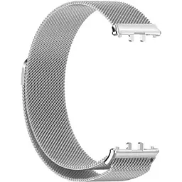 Ремінець DK для Samsung Galaxy Fit3 (R390) Metal Milanese Loop Magnetic (silver) - мініатюра 3