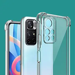Панель BeCover Anti-Shock для Poco M4 Pro 5G Clear (707198) - мініатюра 3