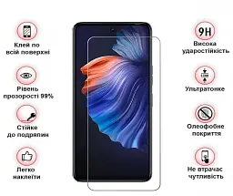 Захисне скло BeCover для Tecno Camon 19 Neo (CH6i) Crystal Clear Glass 3D (708134)