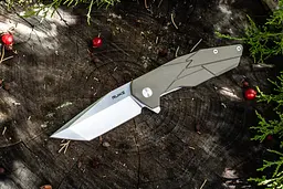 Ніж складаний туристичний Ruike P138-W, (9 см) 14C28N / G10 бежевий - мініатюра 6