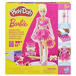 PD Набір для творчості з масою для ліплення Hasbro Barbie. Рюші та банти (G1361) - мініатюра 5