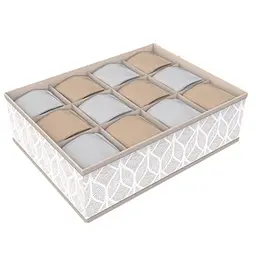 Органайзер на EuroHome 12 комірок, 32х24х10 см Beige Leaf (405191)