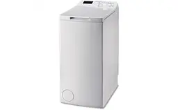 Пральна машина Indesit з вертикальним завантаженням BTWD51052EU, 5кг, 1000, A++, 40см, Дисплей, Білий (BTWD51052EU)