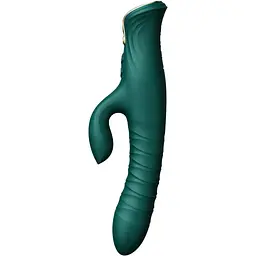 Пульсатор-кролик з вібрацією Zalo Mose Turquoise Green - мініатюра 3