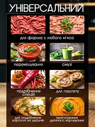 Подрібнювач кухонний Bitek Professional Food Chopper 3 л 2000 Вт - мініатюра 4