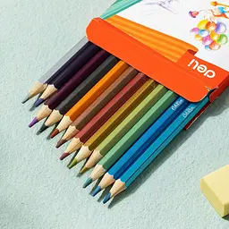 Олівці кольорові Deli EC127-12 Color 12 кольорів, перламутр - мініатюра 2