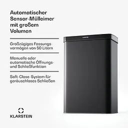 Бак для сміття Klarstein Sensor-Mülleimer 50L (10046162) - мініатюра 2