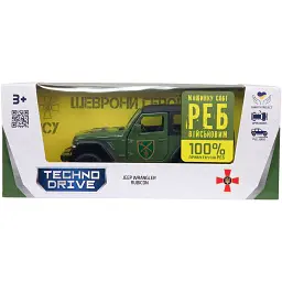Машинка TechnoDrive серії Шеврони Героїв JEEP WRANGLER RUBICON "ОК "ПІВНІЧ"" - мініатюра 10
