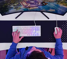 Trust Стіл GXT 709W LUMINUS, (120х74см), RGB, білий - мініатюра 2