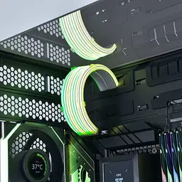 Кабель для ПК світлодіодний Lian Li Strimer WIRELESS CPU 2x8-PIN, PW8-1W-CPU (G89.PW8-1W-CPU.00) - мініатюра 4
