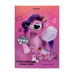 Кольоровий картон Kite А4 двосторонній My Little Pony 10 аркушів (LP24-255)