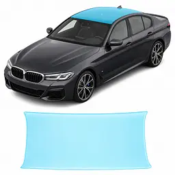 Антигравійна захисна бронеплівка за лекалами для BMW 5 Series G30 facelift 2020-2023 - зона даху