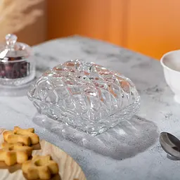 Маслянка скляна з кришкою 16,5х10,5х8 см Yiwu HP-YH-45 - мініатюра 5