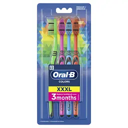Зубні щітки Oral-B Colors середня 4 шт. - мініатюра 3