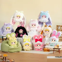 Пухнаста фігурка на підвісі Pop Top Hi Toy серії Nommi - Зайченята - мініатюра 8