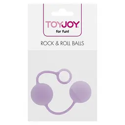 Вагінальні кульки Toy Joy Rock end Roll Balls силікон Фіолетові - мініатюра 2