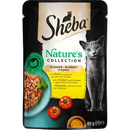 Набір вологого корму для котів Sheba, Мікс 15 шт. + з куркою та яловичиною в соусі 5 шт. 1.7 кг (20 шт. х 85 г) - мініатюра 3