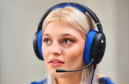 Ігрові навушники Corsair HS35 Blue зі знімним мікрофоном - мініатюра 4