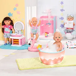 Автоматична ванночка для ляльки ЛЕГКЕ КУПАННЯ BABY born 835784 (світло, звук) - мініатюра 3