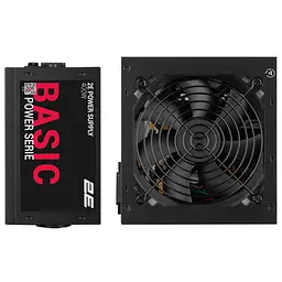 2E Блок живлення Basic Power (400W), 80%, 120мм, 1xMB 24pin(20+4), 1xCPU 8pin(4+4), 3xMolex, 4xSATA, 1xPCIe 8pin(6+2) - мініатюра 2