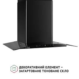Витяжка декоративна зі склом Perfelli GRASSI 6PWB NERO - мініатюра 3