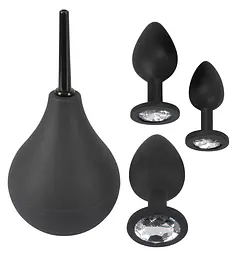 Набір для анальної стимуляції Orion Black Velvets Anal Kit 4 шт. (чорний)